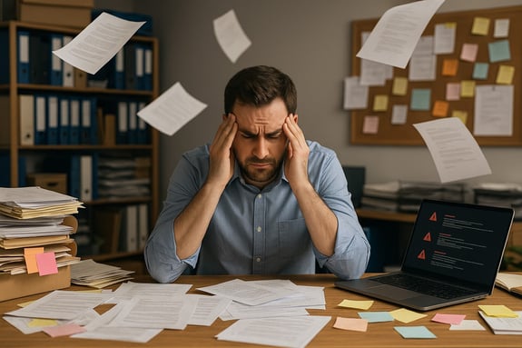 Sistema administrativo con errores comunes